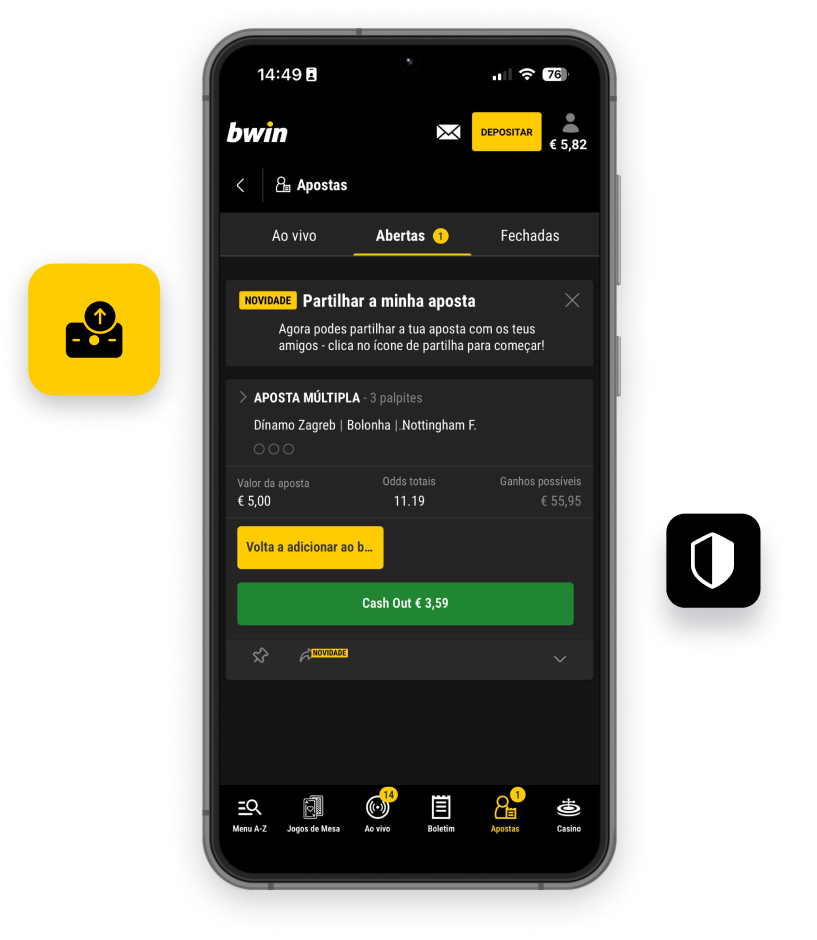 Cashout: Controla as Tuas Apostas